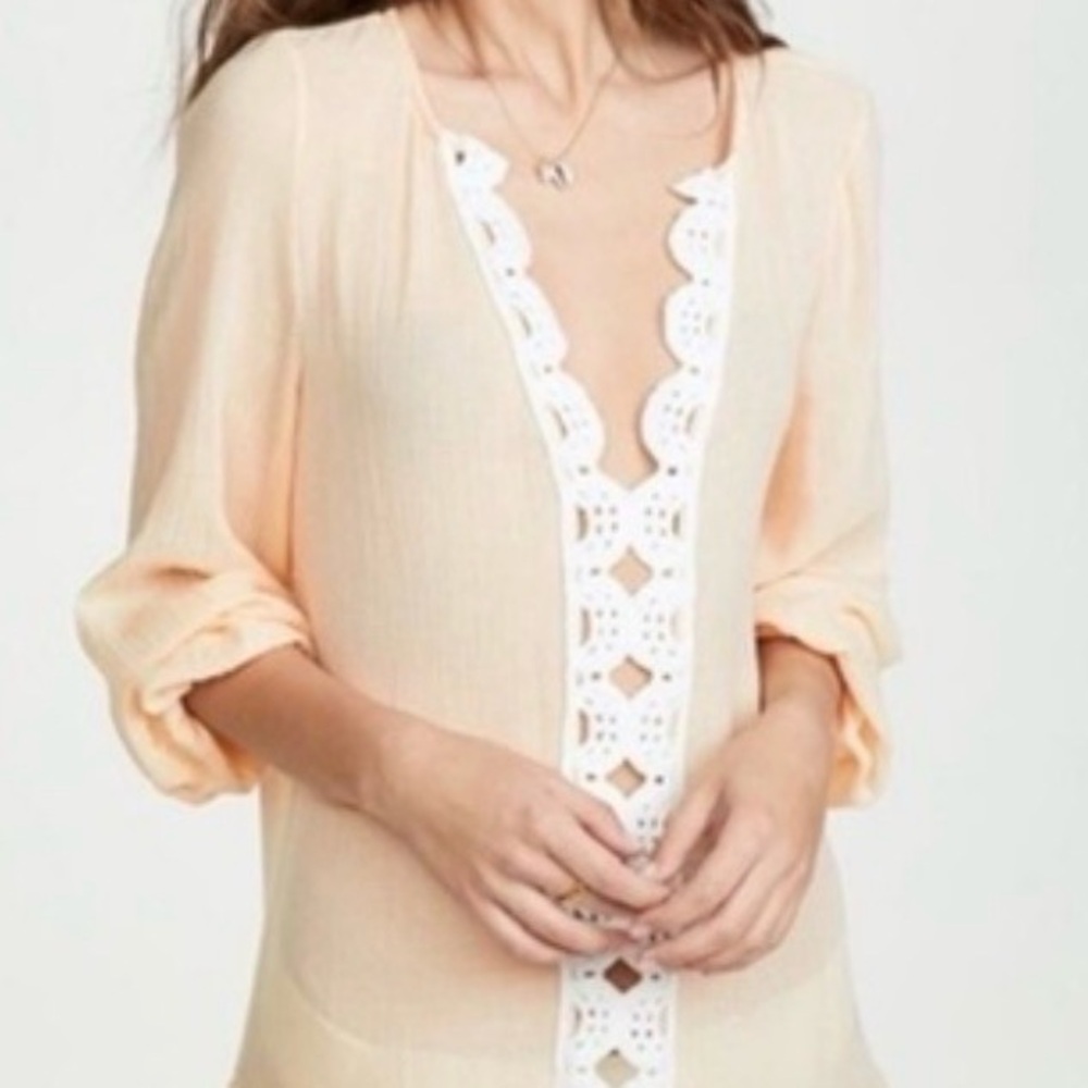 ✨ EBERJEY Summer of Love Elba Tunic Dress ✨ Swimsuit Cover Up Size M